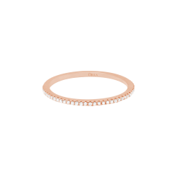 DJULA Wedding Ring Tour Complet Fine Pink Gold Set with Diamonds