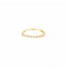 DJULA Half Wedding Ring Yellow Gold Multi Triangles Set with Diamonds