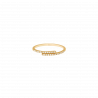 DJULA Half Wedding Ring Infinite Yellow Gold 2 Links Set with Diamonds